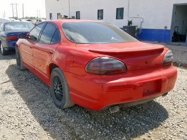 1G2WP5213WF295310 - 1998 PONTIAC GRAND PRIX RED photo 3