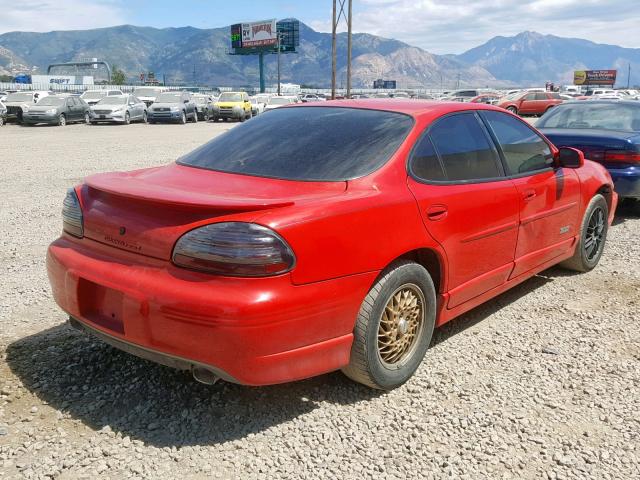1G2WP5213WF295310 - 1998 PONTIAC GRAND PRIX RED photo 4