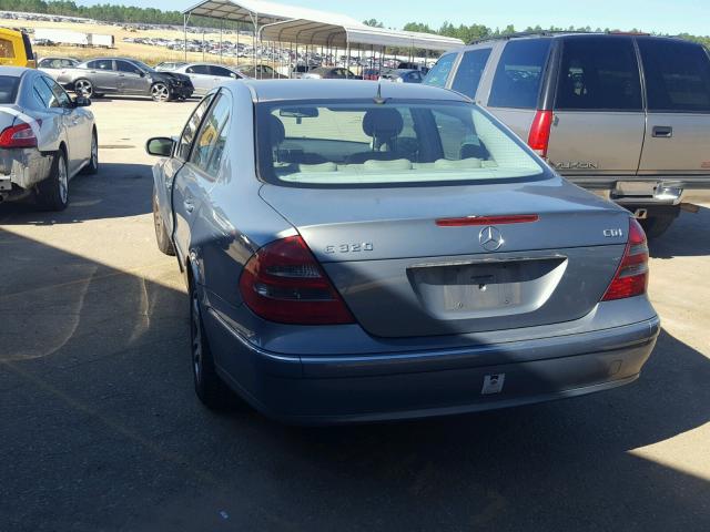 WDBUF26J05A609908 - 2005 MERCEDES-BENZ E 320 CDI BLUE photo 3