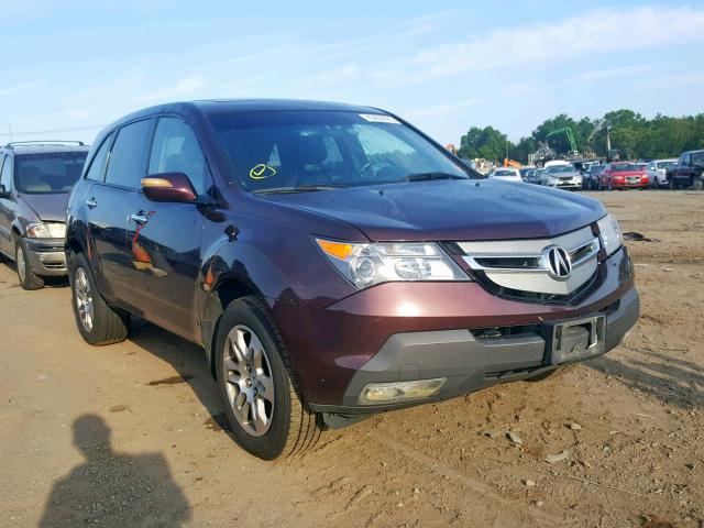 2HNYD28279H532941 - 2009 ACURA MDX BURGUNDY photo 1