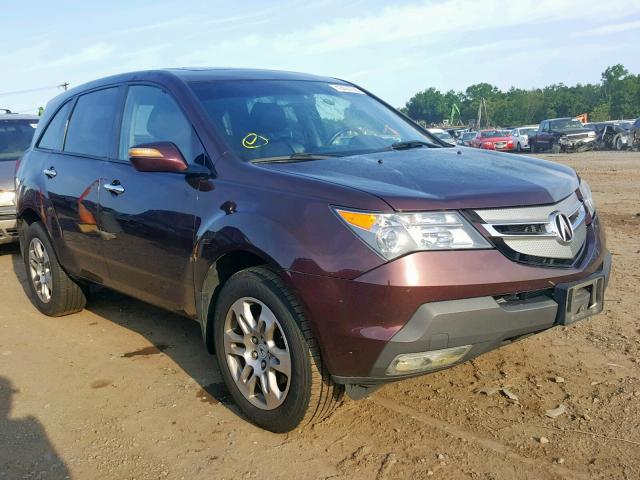 2HNYD28279H532941 - 2009 ACURA MDX BURGUNDY photo 9