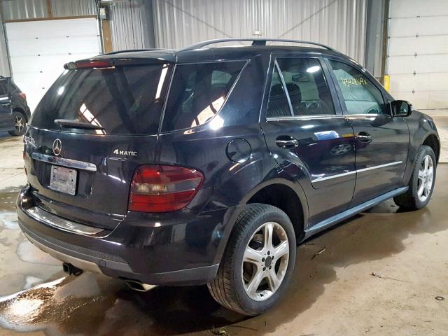 4JGBB22E28A297667 - 2008 MERCEDES-BENZ ML 320 CDI BLACK photo 4