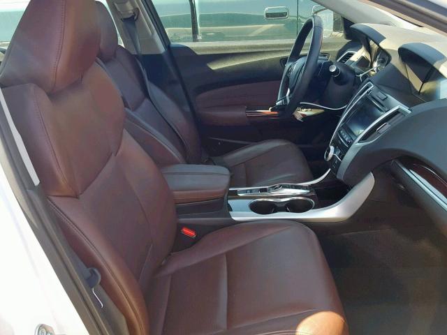 19UUB2F56GA008507 - 2016 ACURA TLX TECH WHITE photo 5