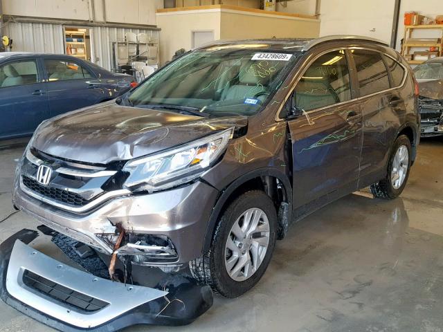 2HKRM4H70GH690866 - 2016 HONDA CR-V EXL GRAY photo 2