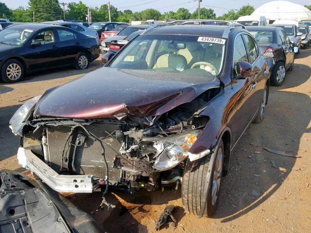 JN1AJ0HR7BM854745 - 2011 INFINITI EX35 BASE BLACK photo 2