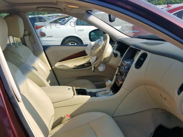 JN1AJ0HR7BM854745 - 2011 INFINITI EX35 BASE BLACK photo 5