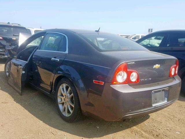 1G1ZE5E11BF191749 - 2011 CHEVROLET MALIBU LTZ ნაცრისფერი ფოტო 3