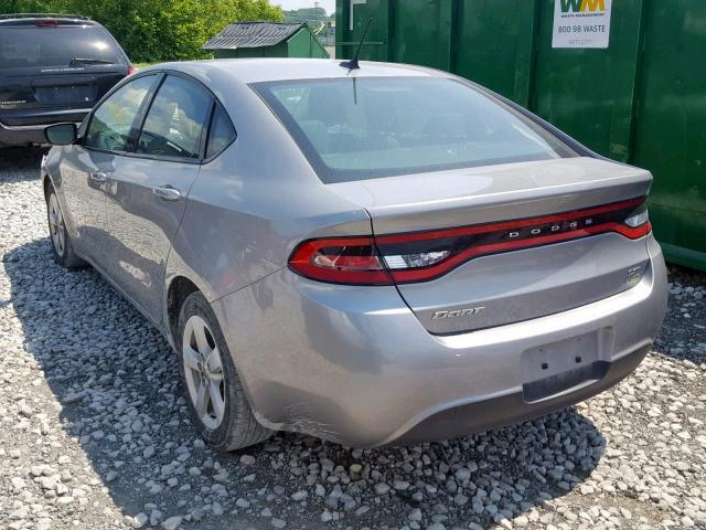 1C3CDFBAXGD694424 - 2016 DODGE DART SXT SILVER photo 3