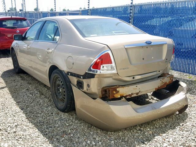 3FAFP08146R247300 - 2006 FORD FUSION SEL BEIGE photo 3