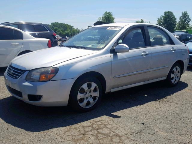 KNAFE222395641131 - 2009 KIA SPECTRA EX SILVER photo 2