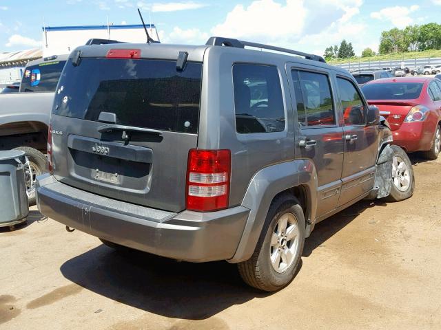 1C4PJMAK2CW162636 - 2012 JEEP LIBERTY SP GRAY photo 4