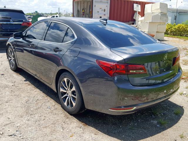 19UUB1F37FA025713 - 2015 ACURA TLX GRAY photo 3