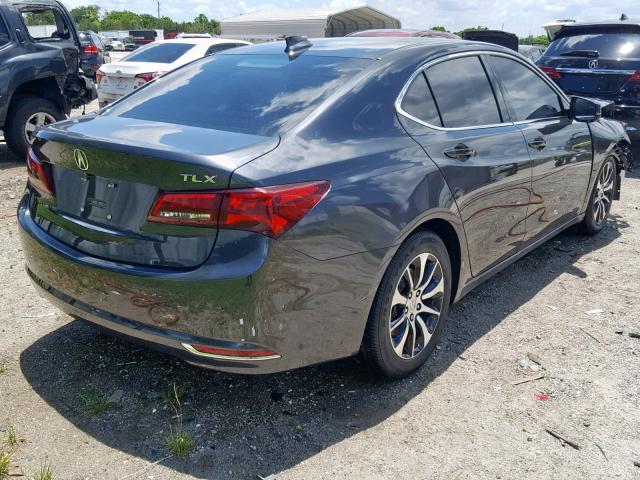 19UUB1F37FA025713 - 2015 ACURA TLX GRAY photo 4