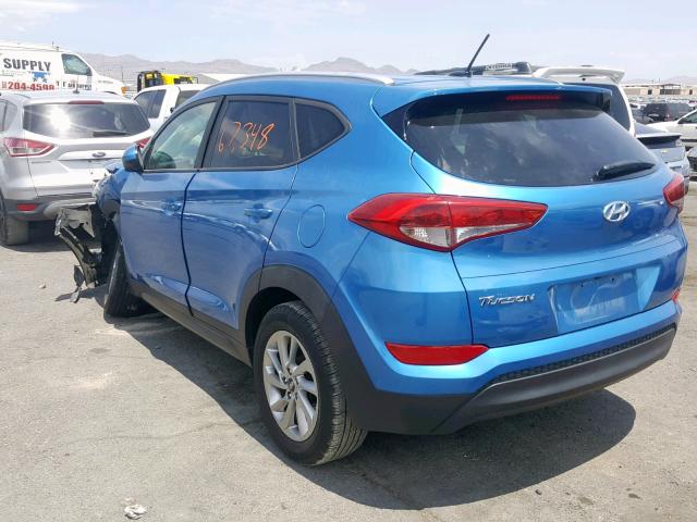 KM8J33A47GU142178 - 2016 HYUNDAI TUCSON LIM BLUE photo 3