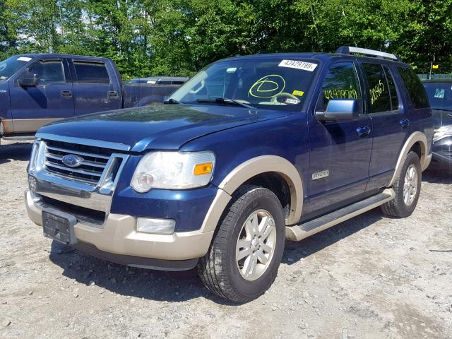 1FMEU74E86UB71486 - 2006 FORD EXPLORER E BLUE photo 2