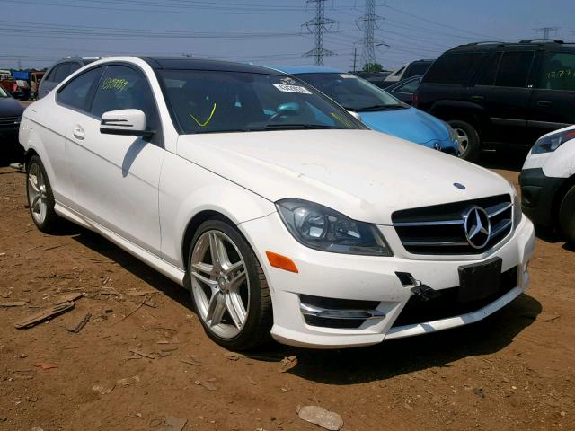 WDDGJ4HB9DF957485 - 2013 MERCEDES-BENZ C 250 WHITE photo 1