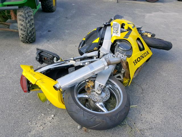 JH2SC44051M102235 - 2001 HONDA CBR900 RR YELLOW photo 4