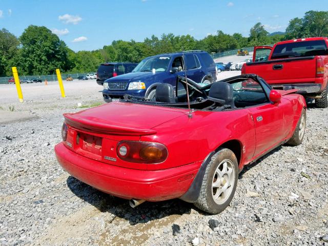 JM1NA3531T0711878 - 1996 MAZDA MX-5 MIATA RED photo 4