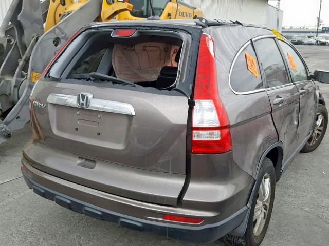 5J6RE3H75BL007114 - 2011 HONDA CR-V EXL GRAY photo 4