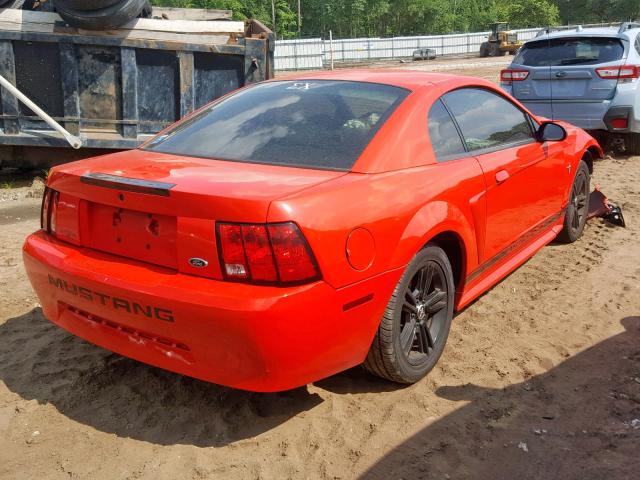 1FAFP4040YF301348 - 2000 FORD MUSTANG RED photo 4
