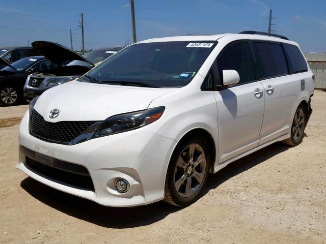 5TDXK3DC5FS564831 - 2015 TOYOTA SIENNA SPO WHITE photo 2