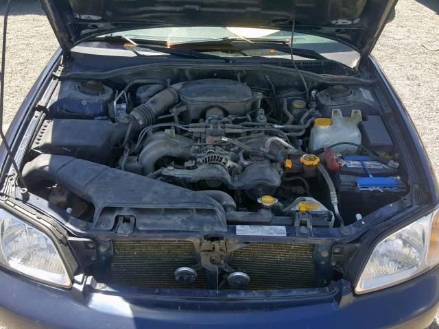 4S3BH625X46302671 - 2004 SUBARU LEGACY L S BLUE photo 7