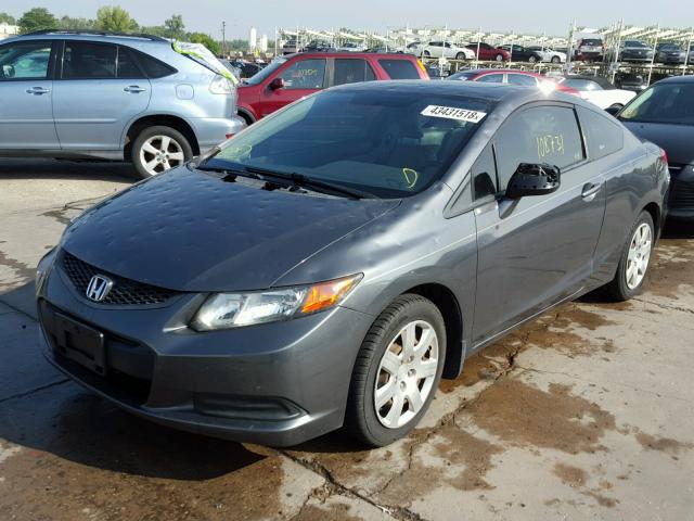 2HGFG3B15CH535422 - 2012 HONDA CIVIC EXL GRAY photo 2