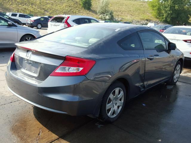 2HGFG3B15CH535422 - 2012 HONDA CIVIC EXL GRAY photo 4