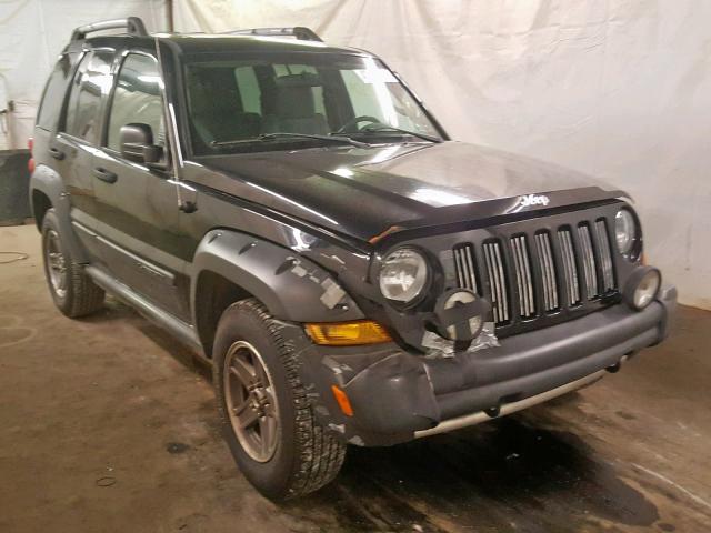 1J4GL38K35W503873 - 2005 JEEP LIBERTY RE BLACK photo 1