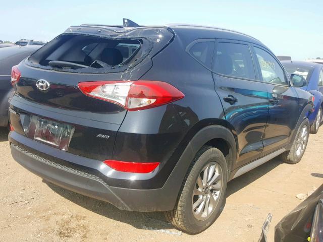 KM8J3CA45JU629581 - 2018 HYUNDAI TUCSON SEL BLACK photo 4