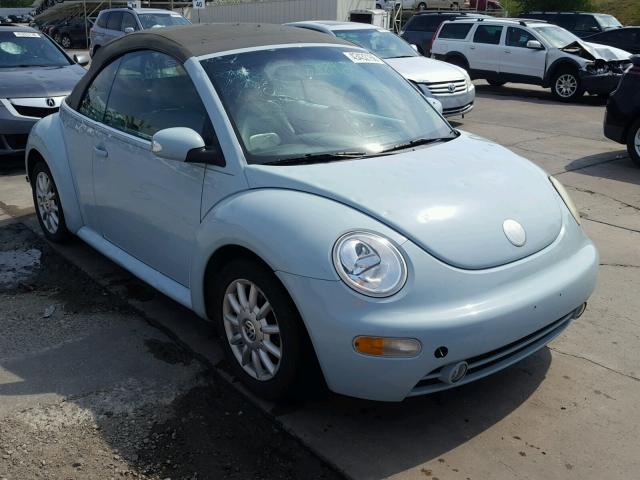 3VWCM31Y04M321866 - 2004 VOLKSWAGEN NEW BEETLE TURQUOISE photo 1