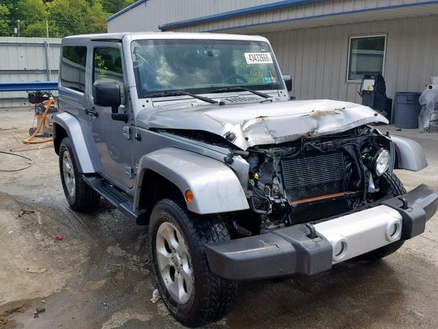 1C4AJWBG8EL118043 - 2014 JEEP WRANGLER S SILVER photo 1