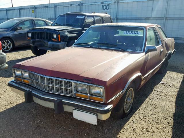 1FABP22BXBK216076 - 1981 FORD FAIRMONT F RED photo 2