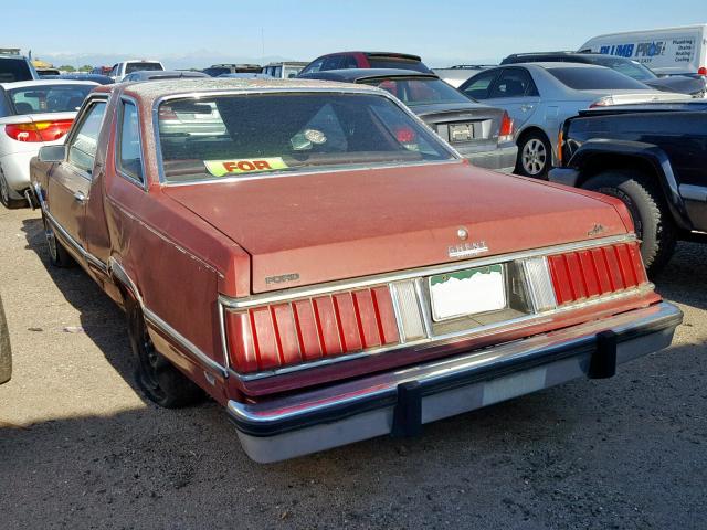 1FABP22BXBK216076 - 1981 FORD FAIRMONT F RED photo 3