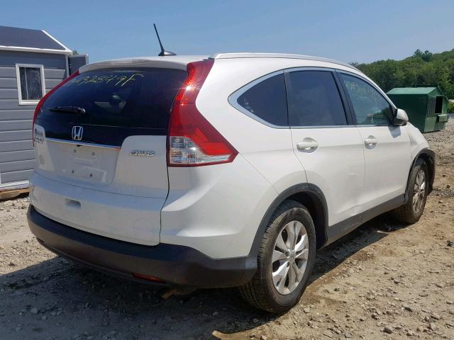 5J6RM4H75EL066645 - 2014 HONDA CR-V EXL WHITE photo 4