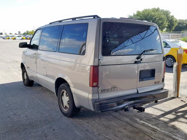 1GKDM19W9YB544410 - 2000 GMC SAFARI XT SILVER photo 3