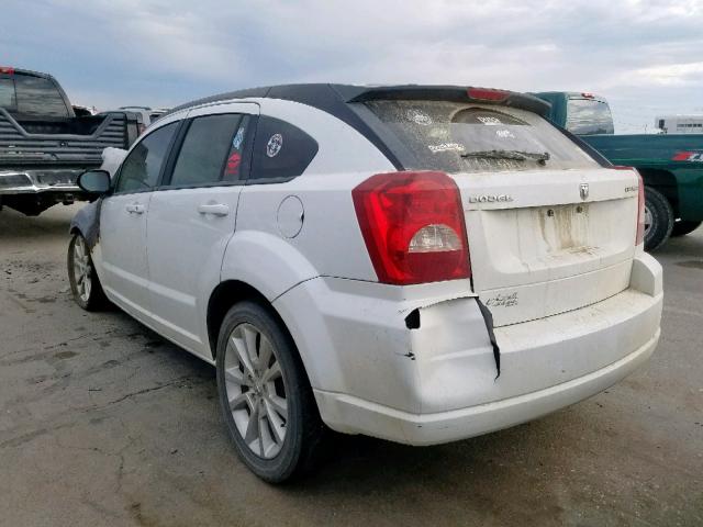 1B3CB5HA1BD249177 - 2011 DODGE CALIBER HE WHITE photo 3