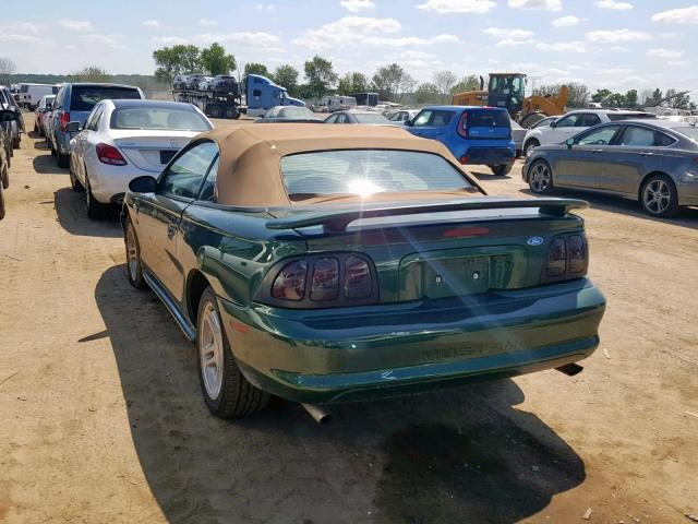 1FAFP45X9WF202687 - 1998 FORD MUSTANG GT GREEN photo 3