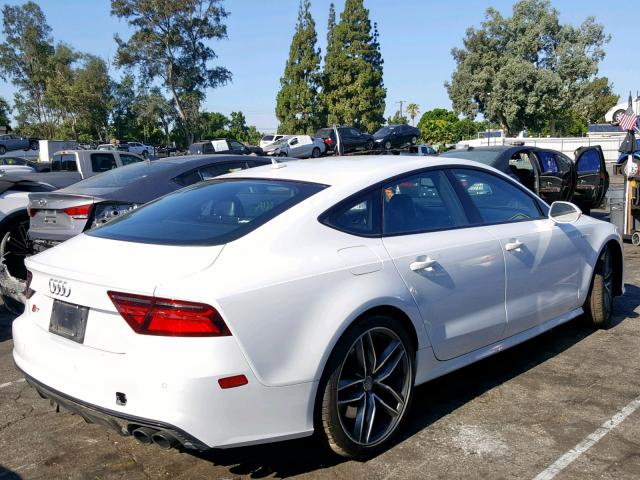 WAUWFAFC8HN121550 - 2017 AUDI S7 PREMIUM WHITE photo 4