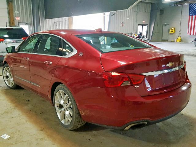 2G1165S39F9179721 - 2015 CHEVROLET IMPALA LTZ RED photo 3