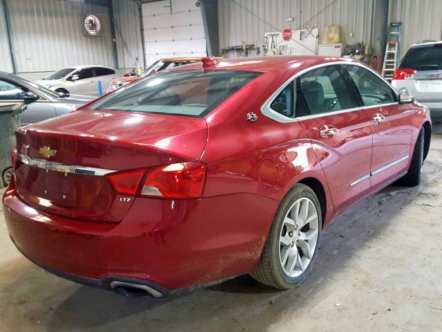 2G1165S39F9179721 - 2015 CHEVROLET IMPALA LTZ RED photo 4