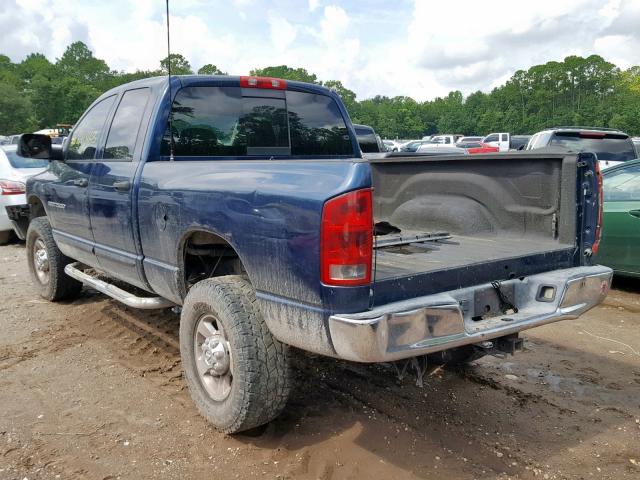 3D7KS28C36G115201 - 2006 DODGE RAM 2500 S ლურჯი ფოტო 3