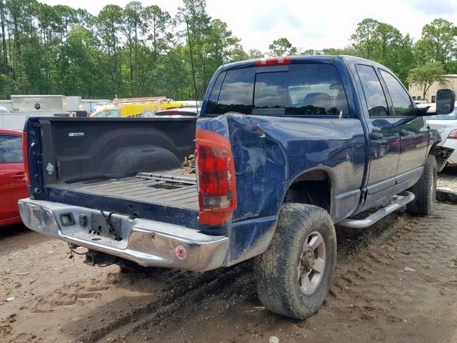 3D7KS28C36G115201 - 2006 DODGE RAM 2500 S ლურჯი ფოტო 4