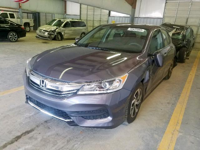 1HGCR2F3XGA014834 - 2016 HONDA ACCORD LX CHARCOAL photo 2