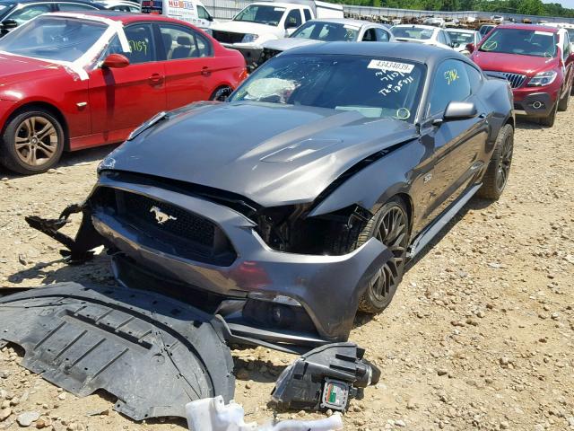 1FA6P8CF7F5423325 - 2015 FORD MUSTANG GT GRAY photo 2