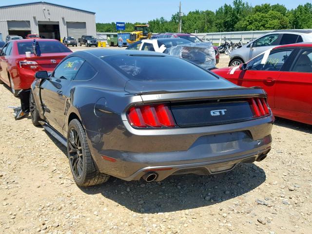 1FA6P8CF7F5423325 - 2015 FORD MUSTANG GT GRAY photo 3