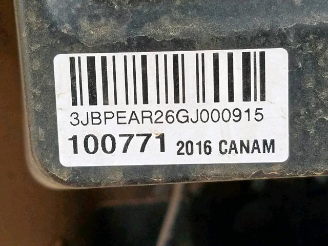 3JBPEAR26GJ000915 - 2016 CAN-AM MAVERICK M TWO TONE photo 10