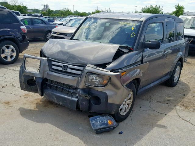 5J6YH28738L015914 - 2008 HONDA ELEMENT EX GRAY photo 2