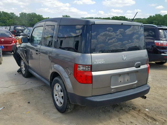 5J6YH28738L015914 - 2008 HONDA ELEMENT EX GRAY photo 3