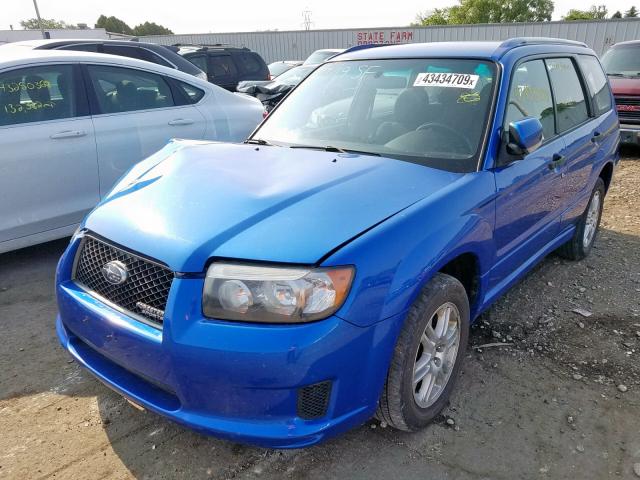 JF1SG66638H724254 - 2008 SUBARU FORESTER S Mavi foto 2
